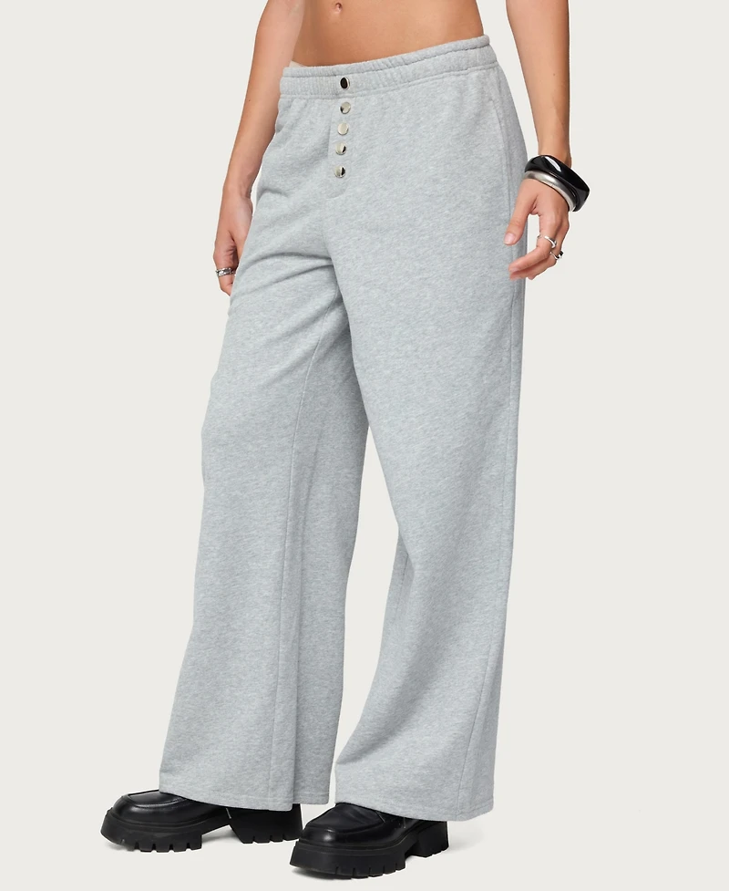 Edikted Women's Lorelle Wide Leg Sweatpants
