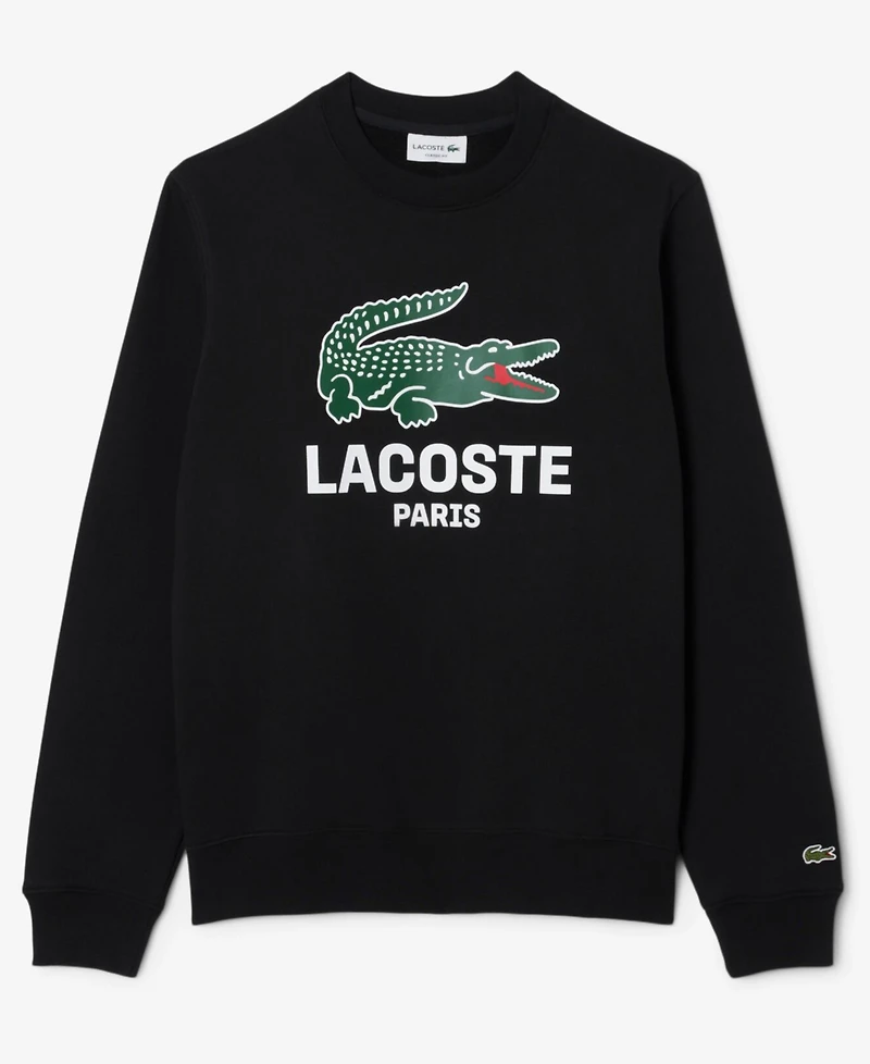 Lacoste Men's Crocodile Print Crewneck Sweatshirt