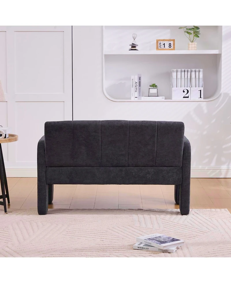 Streamdale Furniture Nordic Modern Double Armchair Sofa for Living Room & Bedroom