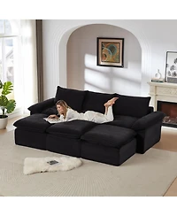 Streamdale Furniture Streamdale Modern corduroy cloud sofa, freely combined