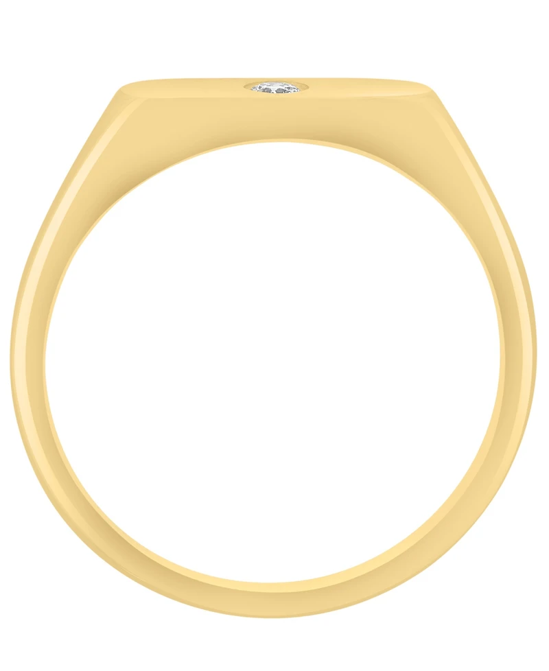 Effy Collection Diamond Accent Pinky Ring in 14k Yellow Gold