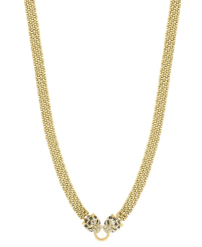Effy Collection White & Black Diamond Necklace (7/8 ct. t.w.) in 14k Yellow Gold