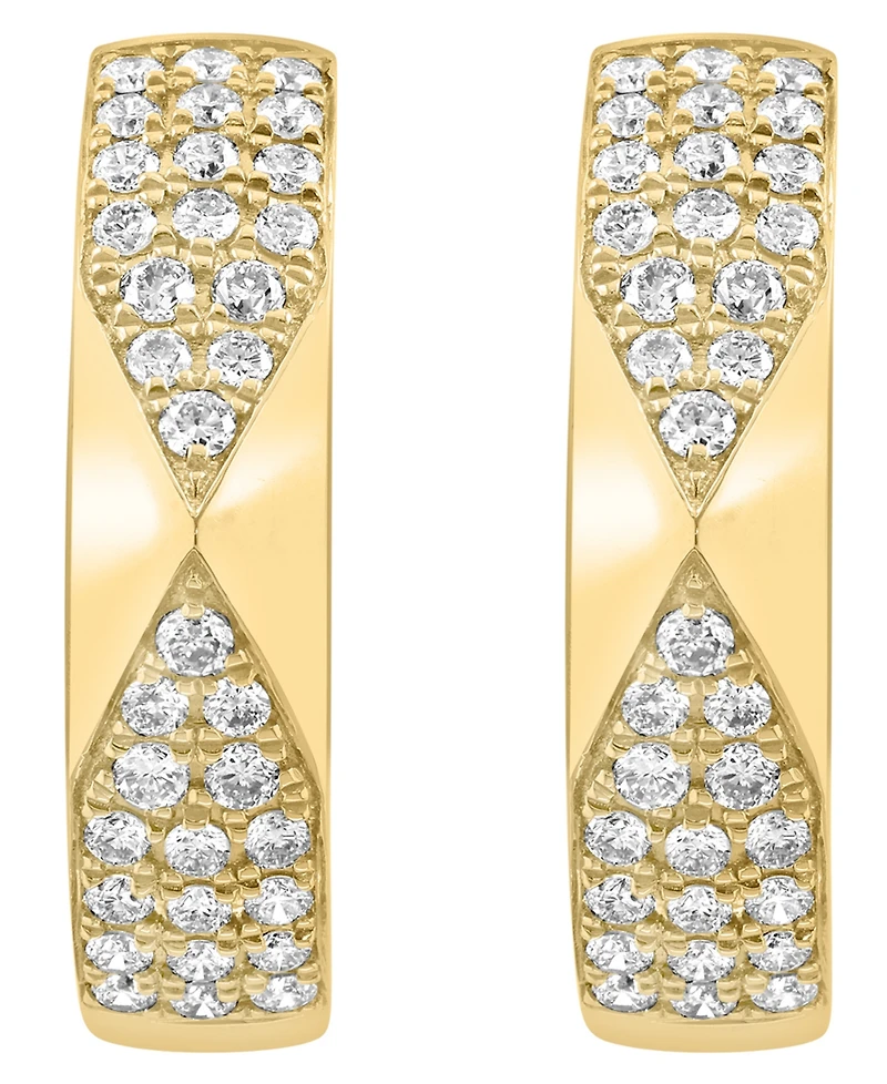 Effy Collection Diamond Hoop Earrings (1/2 ct. t.w.) in 14k Yellow Gold