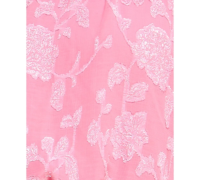 Seni & Cade Juniors' Pleated Mock Neck Dress