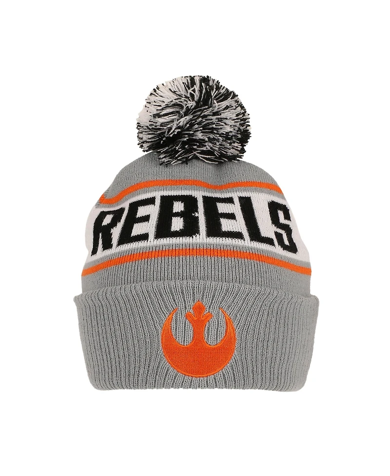 Star Wars Men's Rebels Gray Cuff Beanie