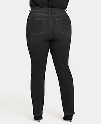 Nydj Plus Size High Rise Marilyn Straight Jeans