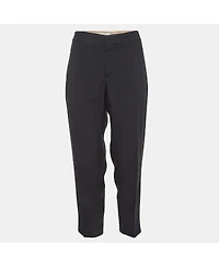 Pre-Owned Chloe Women's Black Gabardine Trousers