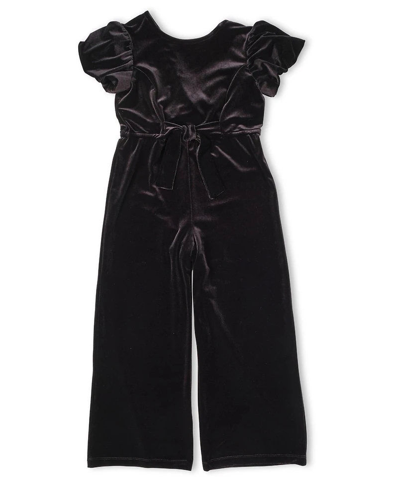 Florence Eiseman Big Girls Black Velvet Jumpsuit