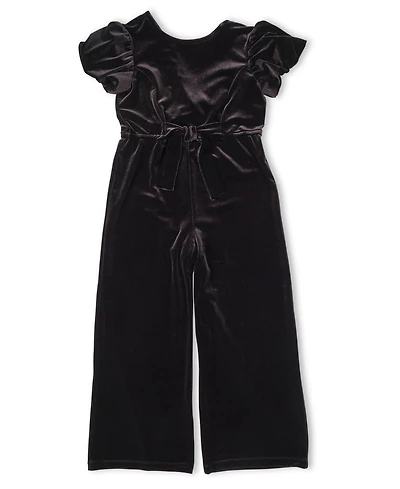 Florence Eiseman Big Girls Black Velvet Jumpsuit