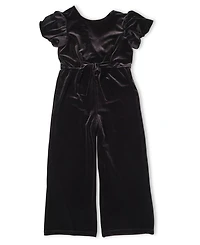 Florence Eiseman Big Girls Black Velvet Jumpsuit