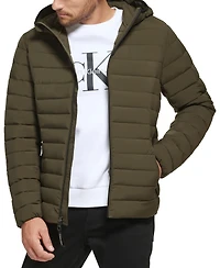 Calvin Klein Men's Hooded & Quilted Packable Jacket