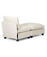 WestinTrends 68.5" Chenille Upholstered Indoor Chaise Lounge Chair