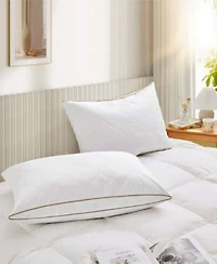 Unikome 100 Cotton Medium Support Feather Down 2 Pack Pillows