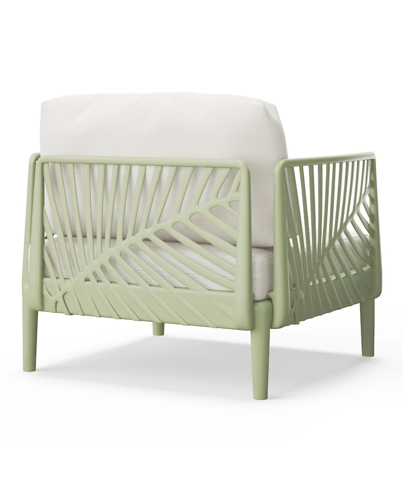 WestinTrends Modern Outdoor Polypropylene Resin Deep Seating Patio Club Chair (Set of 2)