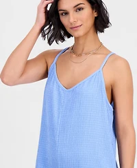 J Valdi Women's Flowy Printed Jumper Swimsuit