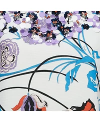 Pre-Owned Emilio Pucci Women's White Floral Cotton Blend Embellished Mini Dress