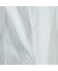 Pre-Owned Off-White Women's White Embroidered Cotton Pleated Mini Shirt Dress