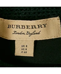 Pre-Owned Burberry Women's Black Crepe Lace Inserts Midi Dress