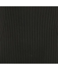 Pre-Owned Chloe Women's Pre-Owned Chloé Black Rib Knit High Neck Flared Midi Dress