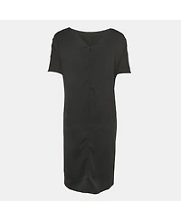 Pre-Owned Balenciaga Women's Black Crepe Shift Dress