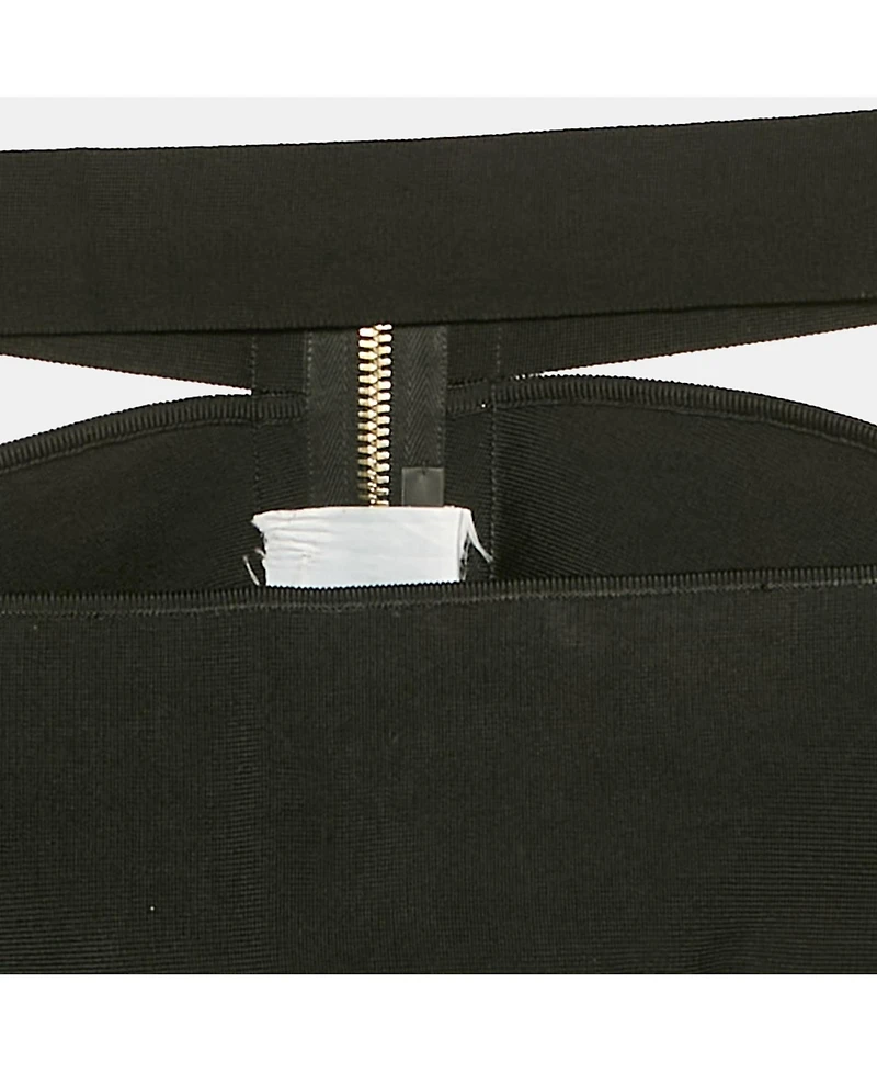 Pre-Owned Balmain Women's Black Jersey Corset Crop Top