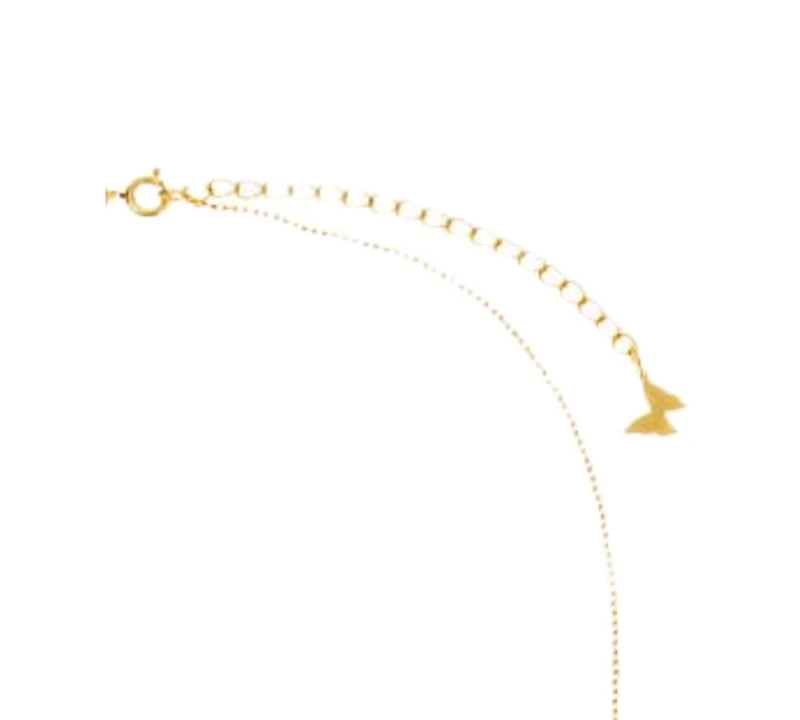 by Adina Eden Pave Large Gold Plated Chain Pendant Necklace