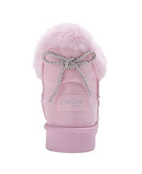 Bebe Girls' 1-13 Rhinestone Bow Details Winter Boots