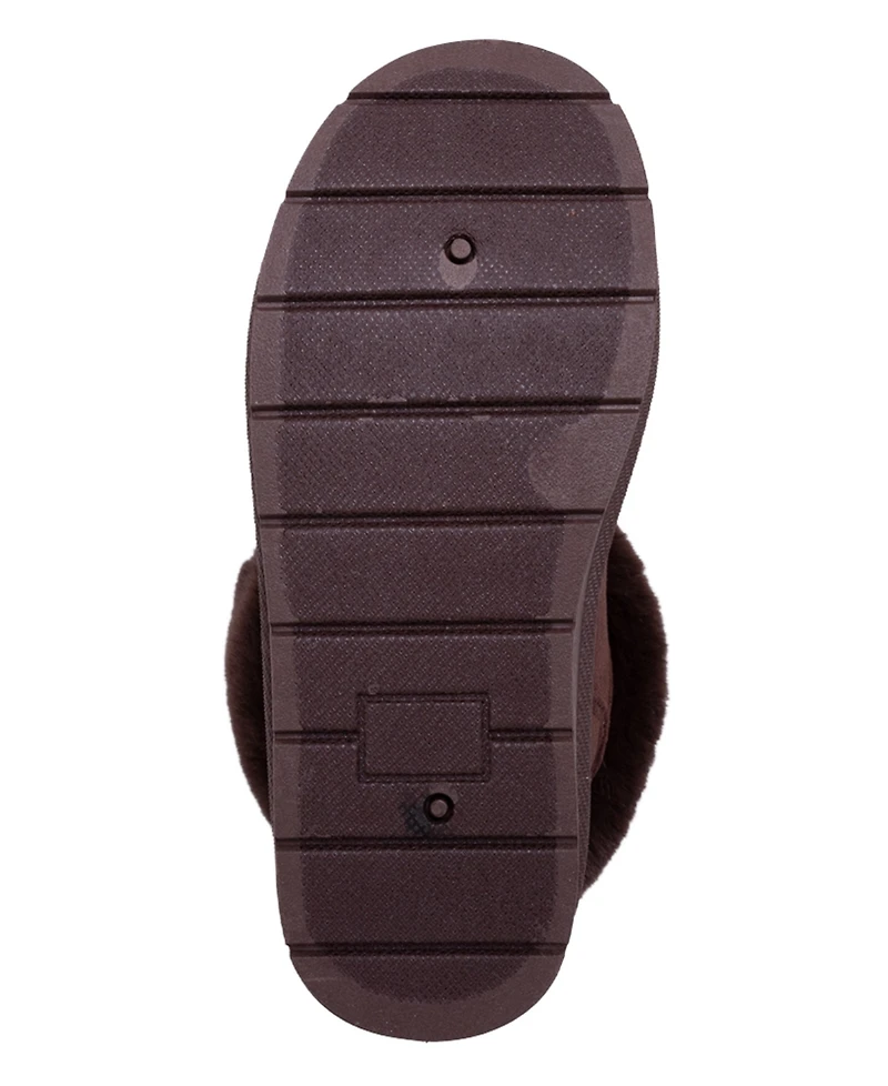 Bebe Girls' 1-13 Cuff Rhinestone Logo Boots