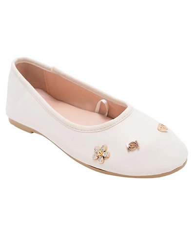 Bebe Girls' 1-13 Sparkly Slip-On Ballet Flats