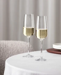 Villeroy & Boch Afina Flute Champagne Glasses, Set of 4