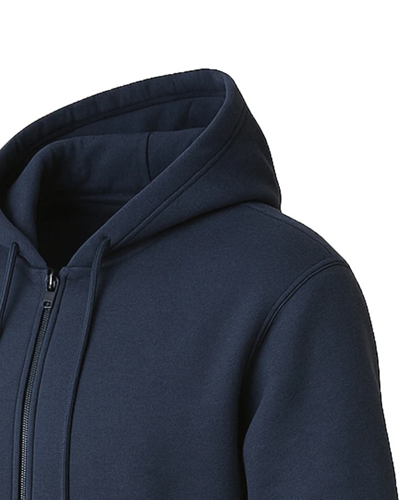 Blue Ice Men's Super Heavyweight Fleece Lined Full-Zip Hoodie