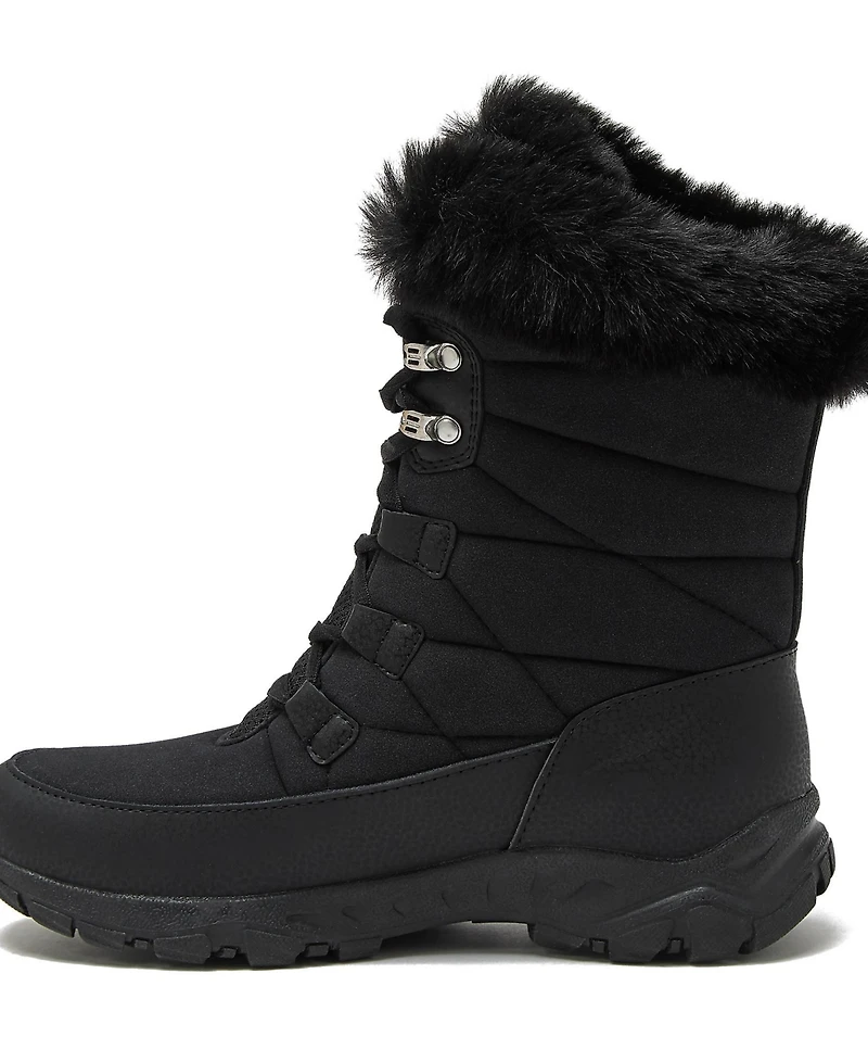 Lands' End Women's Wide Width Expedition Trail Waterproof Lace Up Snow Boots