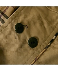 Pre-Owned Burberry Women's Beige Cotton Jacquard Mini Wrap Skirt