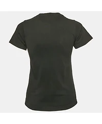 Pre-Owned Balenciaga Women's Black Logo Print Cotton Jersey T-Shirt