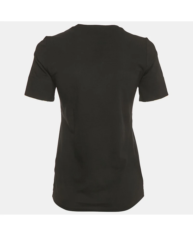 Pre-Owned Burberry Women's Black Jersey Crewneck T-Shirt