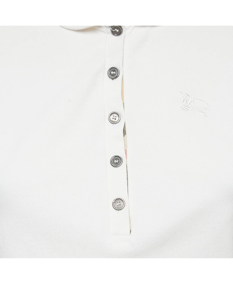 Pre-Owned Burberry Women's Brit Cotton Pique Polo T-Shirt