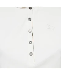 Pre-Owned Burberry Women's Brit Cotton Pique Polo T-Shirt