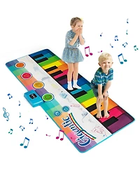 6 Ft Floor Piano Mat Giant Piano Keyboard Dance Mat with 24 Keys for 3+ Years Old
