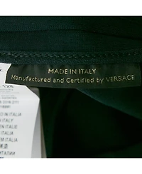 Pre-Owned Versace Women's Navy Blue Knit Knee Length Skirt