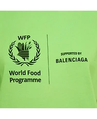 Pre-Owned Balenciaga Women's Unisex Wfp Print Jersey Crewneck T-Shirt