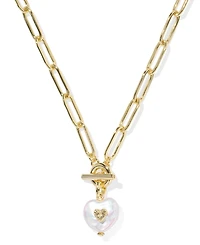 Kendra Scott Gold Plated Heart Pendant Necklace