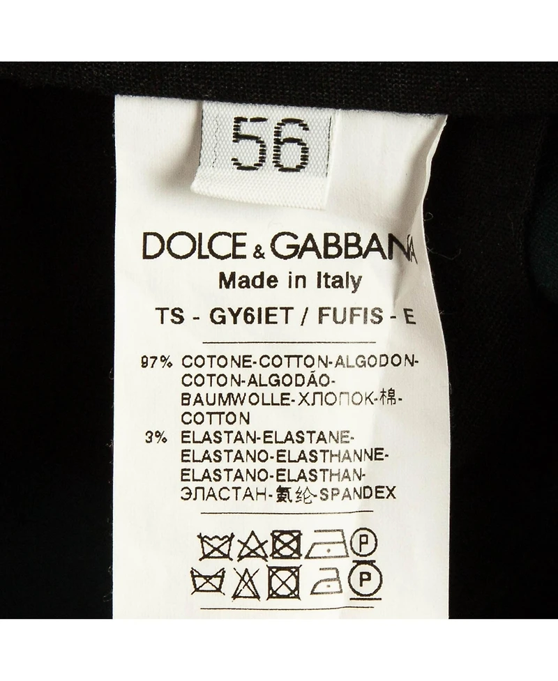 Pre-Owned Dolce & Gabbana Men's Green Cotton Formal Trousers