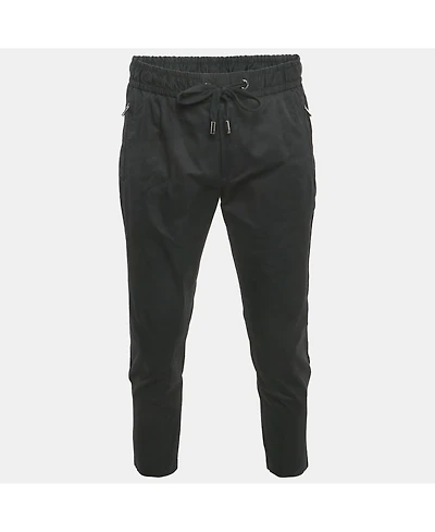 Pre-Owned Dolce & Gabbana Men's Black Stretch Cotton Jogging Pants