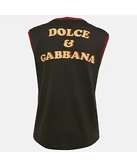 Pre-Owned Dolce & Gabbana Women's Bring Me To The Moon Print Jersey Sleeveless Top