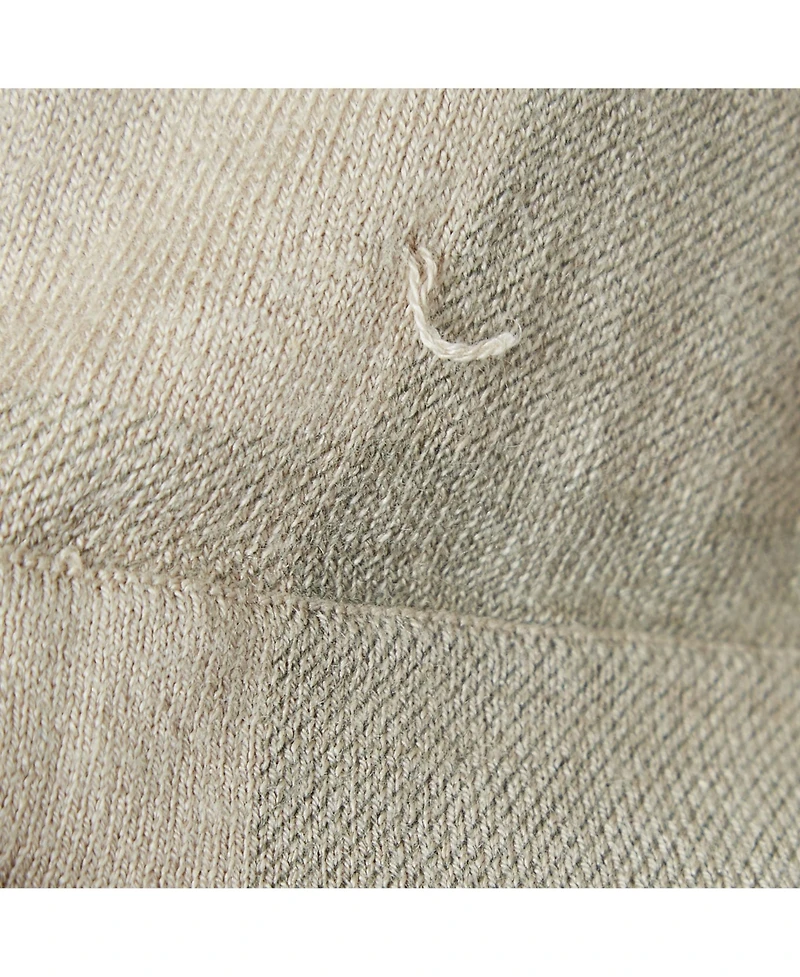 Pre-Owned Burberry Women's Brit Beige Checked Silk Blend Knit V-Neck T-Shirt