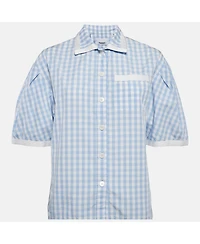 Pre-Owned Burberry Women's Beige Silk Buttoned A-Line Sleeveless Shirt Blouse