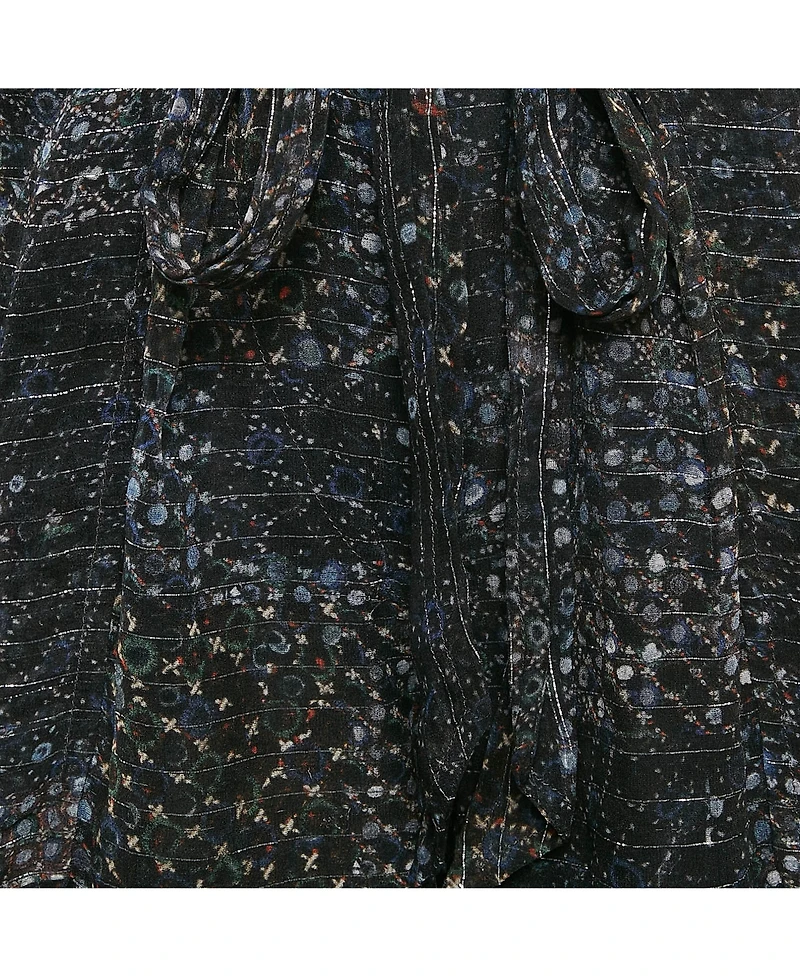 Pre-Owned Isabel Marant Women's Multicolor Printed Lurex Silk Short