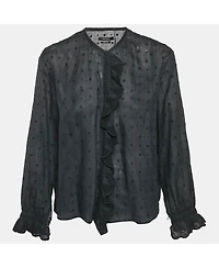 Pre-Owned Isabel Marant Women's Embroidered Ramie Blouse