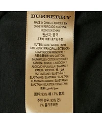 Pre-Owned Burberry Women's Stretch Cotton Cuffed Sleeve T-Shirt