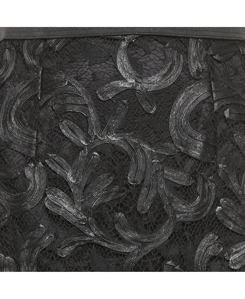 Pre-Owned Dolce & Gabbana Women's Black Lace Midi Skirt